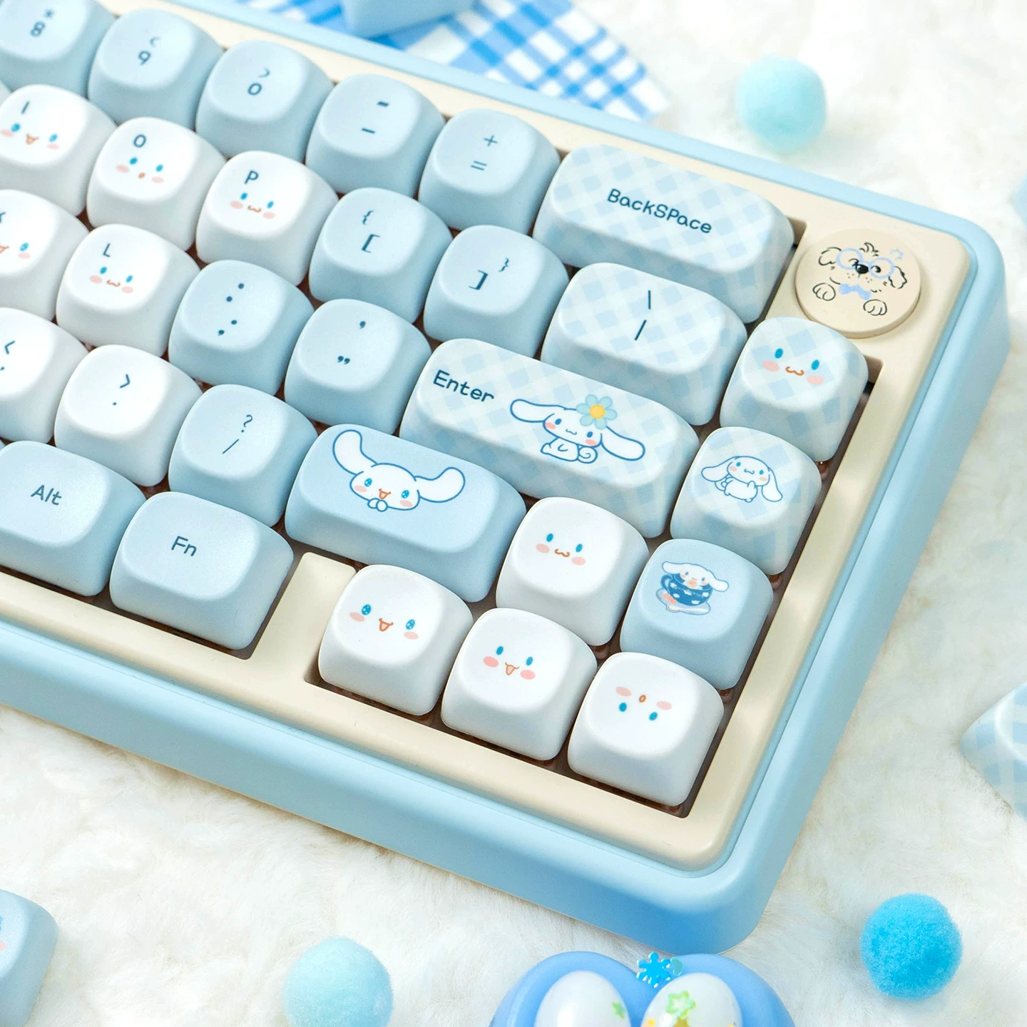 Cinnamoroll PBT Keycap Set - Cherry / MOA Profile for Wooting, ROG Azoth, Razer & Logitech G