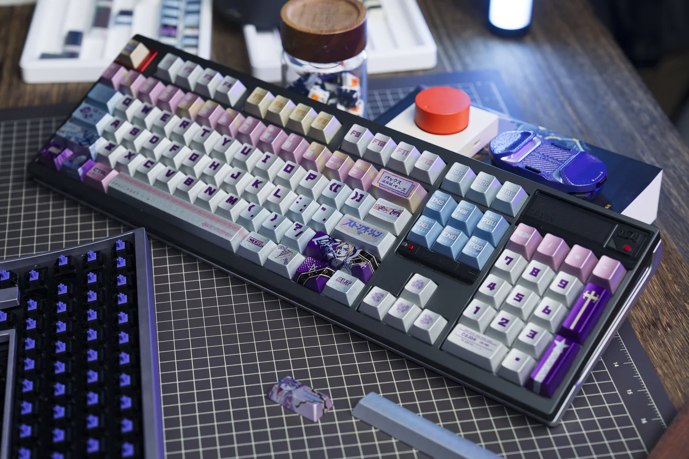 JoJo's Bizarre Adventure: Stone Ocean Metallic PBT Keycap Set - Cherry Profile for Wooting, ROG Azoth, Razer & Logitech G