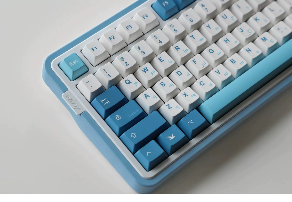 Sea Fog Love Letter PBT Keycap Set - Cherry Profile for Wooting, ROG Azoth, Razer & Logitech G