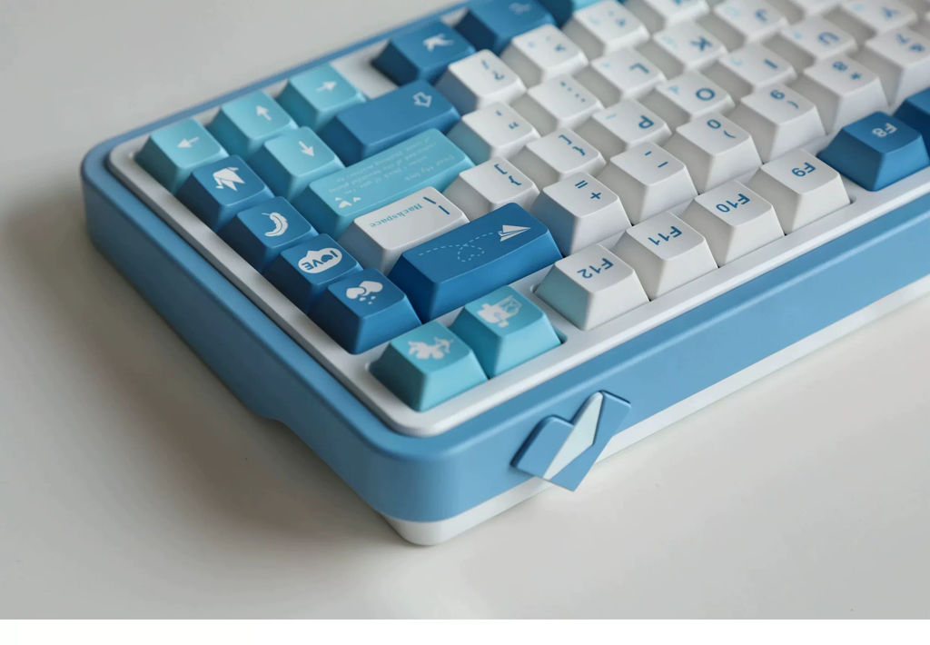 Sea Fog Love Letter PBT Keycap Set - Cherry Profile for Wooting, ROG Azoth, Razer & Logitech G