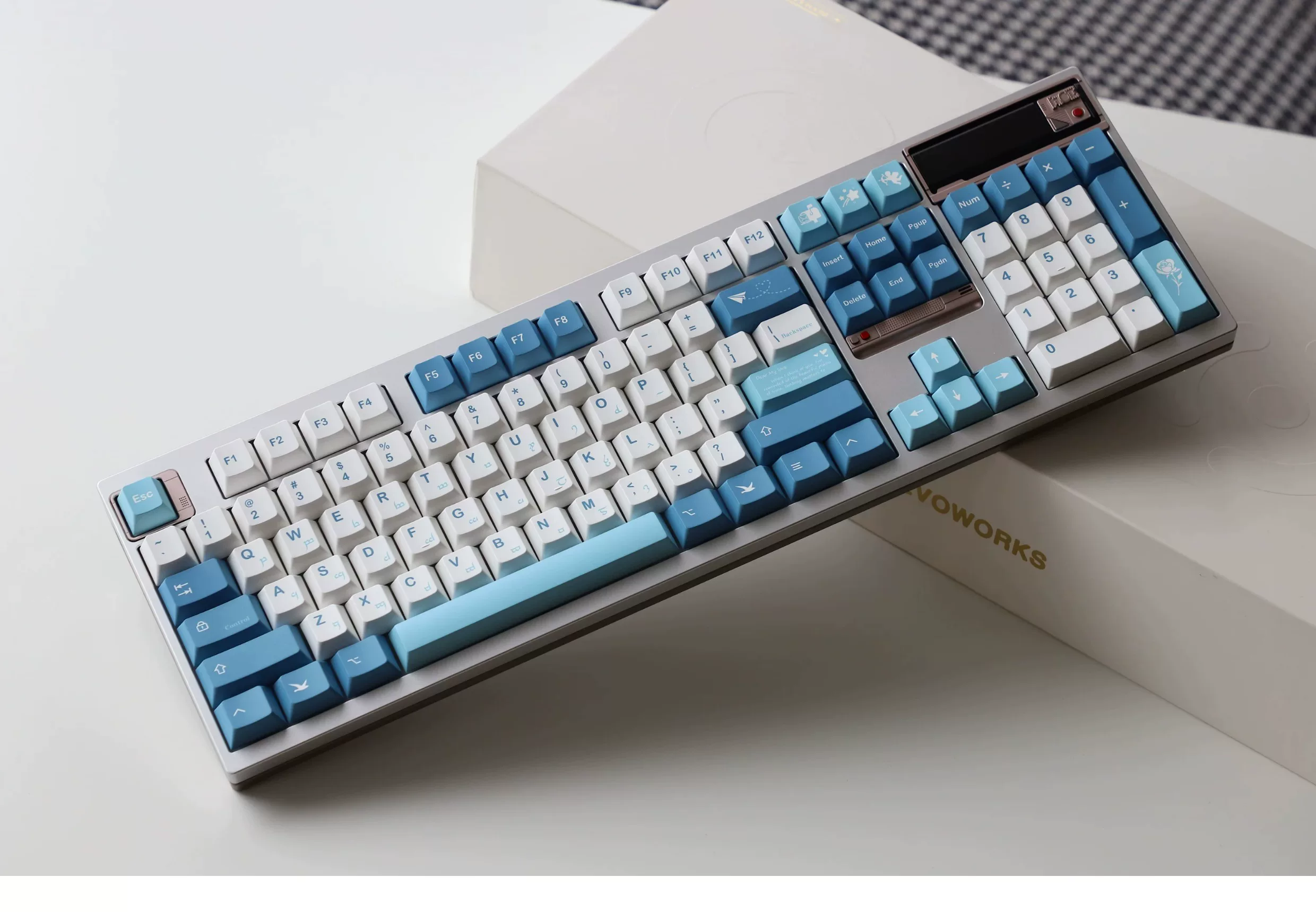 Sea Fog Love Letter PBT Keycap Set - Cherry Profile for Wooting, ROG Azoth, Razer & Logitech G