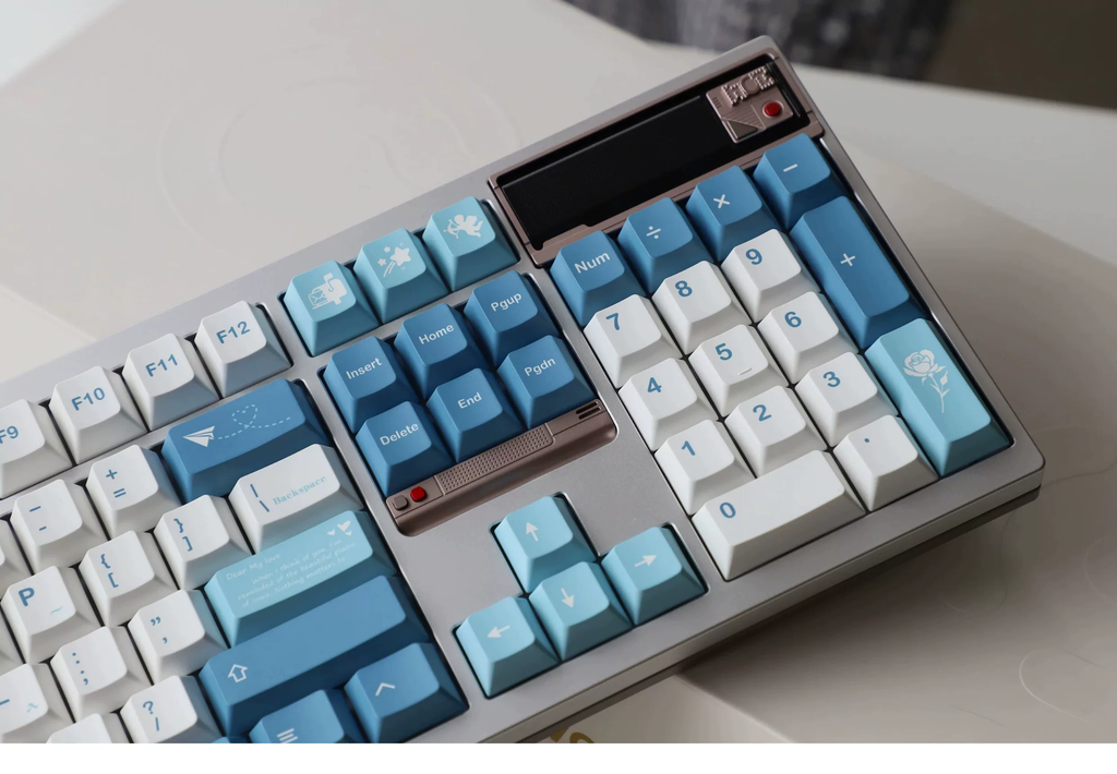 Sea Fog Love Letter PBT Keycap Set - Cherry Profile for Wooting, ROG Azoth, Razer & Logitech G