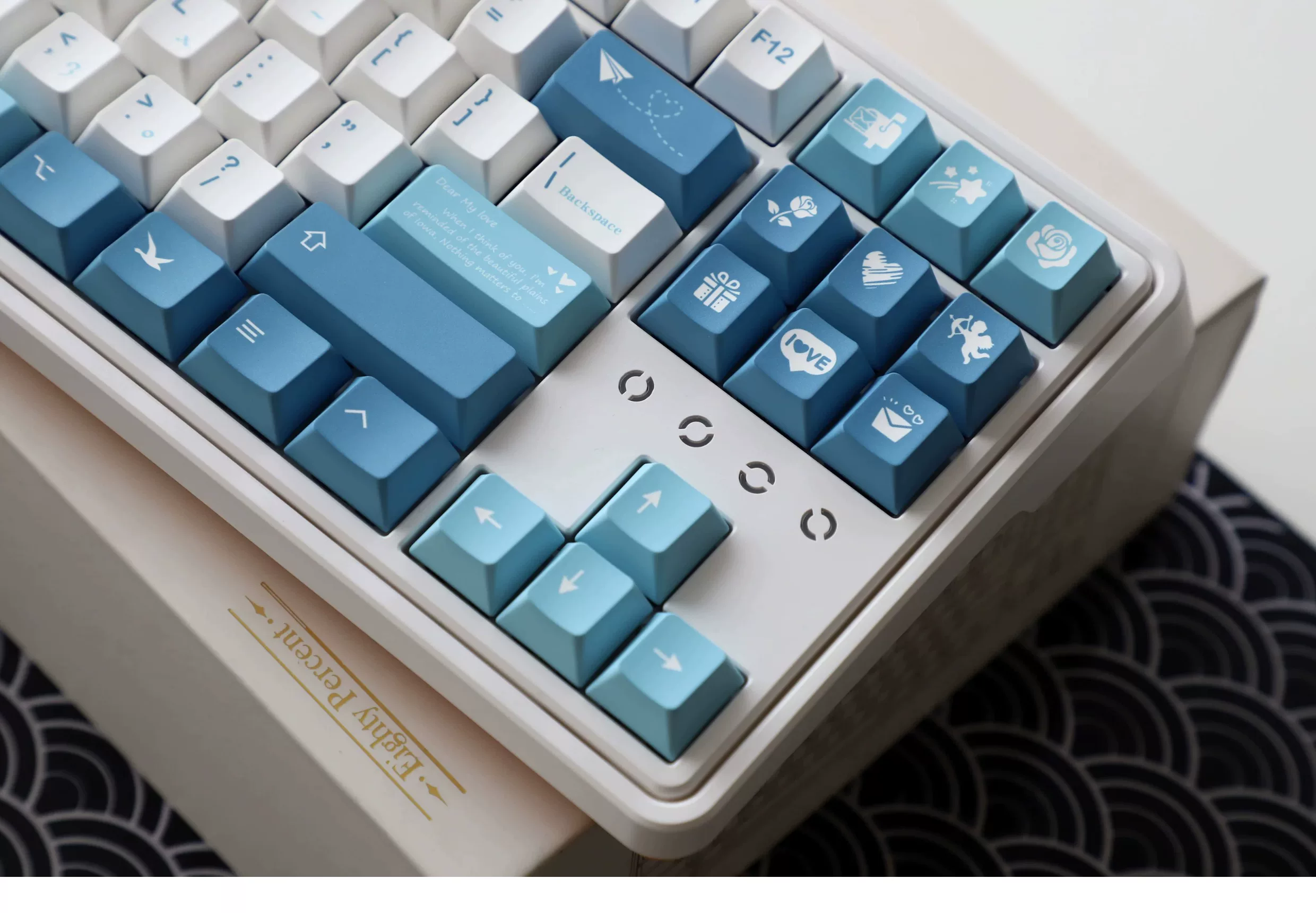 Sea Fog Love Letter PBT Keycap Set - Cherry Profile for Wooting, ROG Azoth, Razer & Logitech G