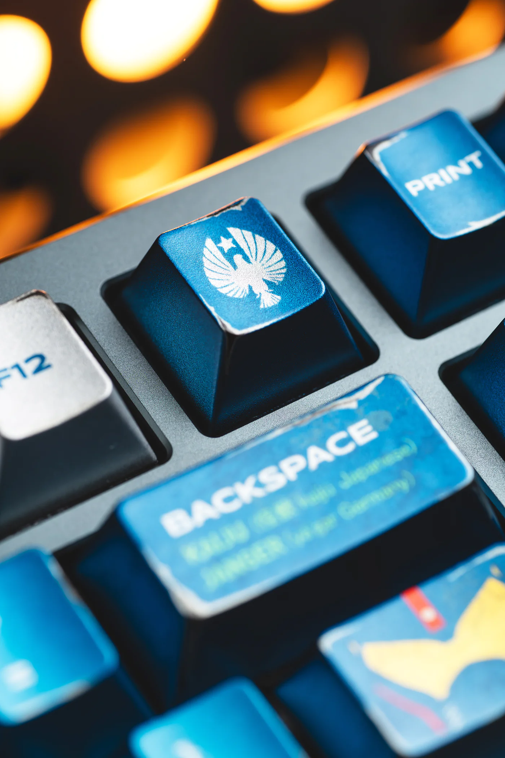 Pacific Rim: Gipsy Danger Metallic PBT Keycap Set - 124 Keys Cherry Profile for Wooting, ROG Azoth, Razer & Logitech G