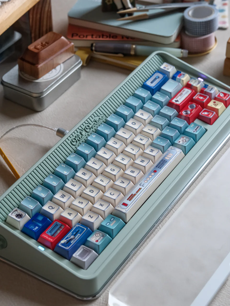 Tin COSMOS PBT Keycap Set - Cherry Profile for Wooting, ROG Azoth, Razer & Logitech G