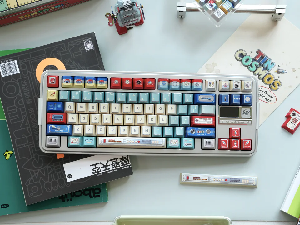 Tin COSMOS PBT Keycap Set - Cherry Profile for Wooting, ROG Azoth, Razer & Logitech G