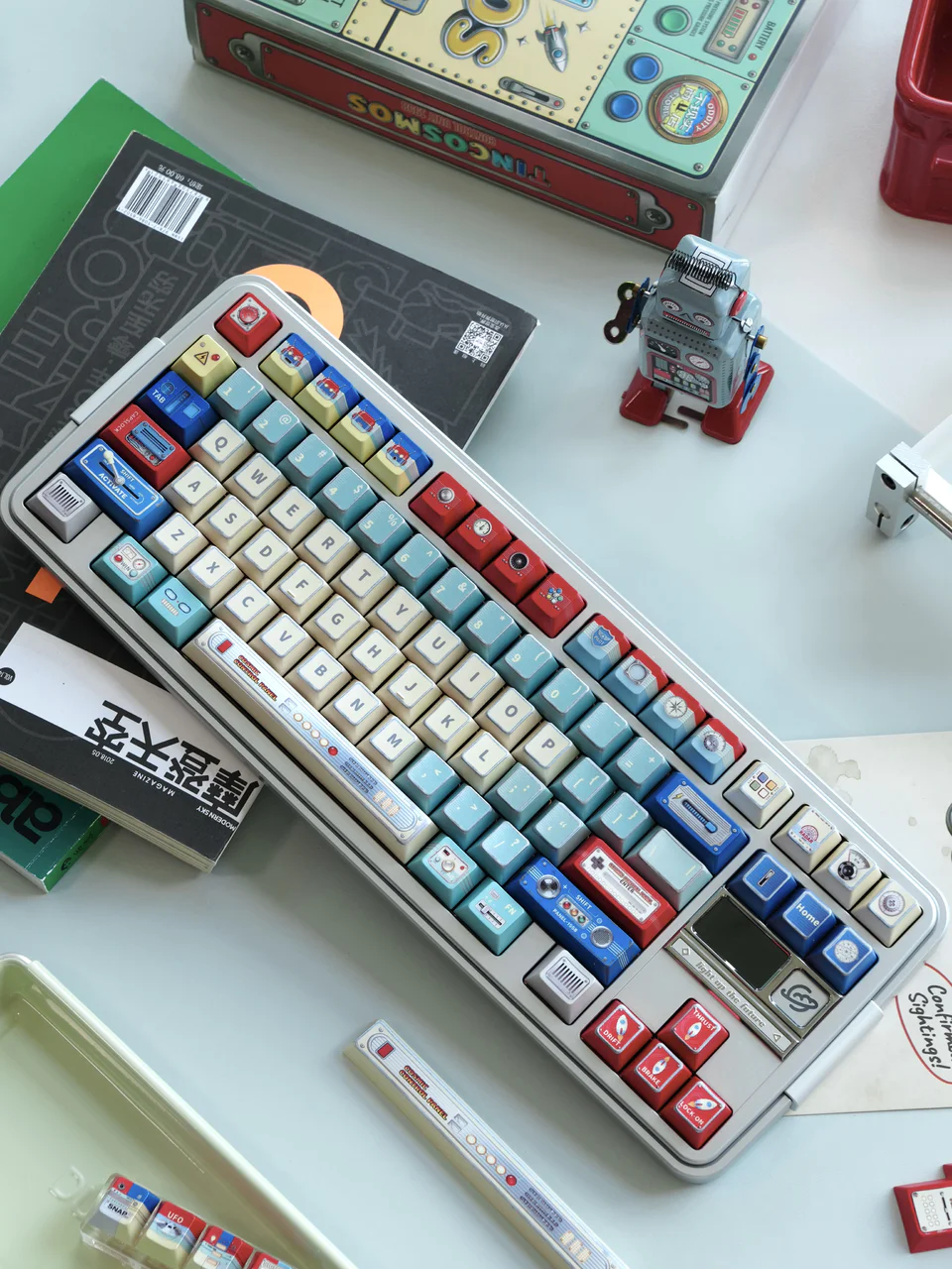 Tin COSMOS PBT Keycap Set - Cherry Profile for Wooting, ROG Azoth, Razer & Logitech G