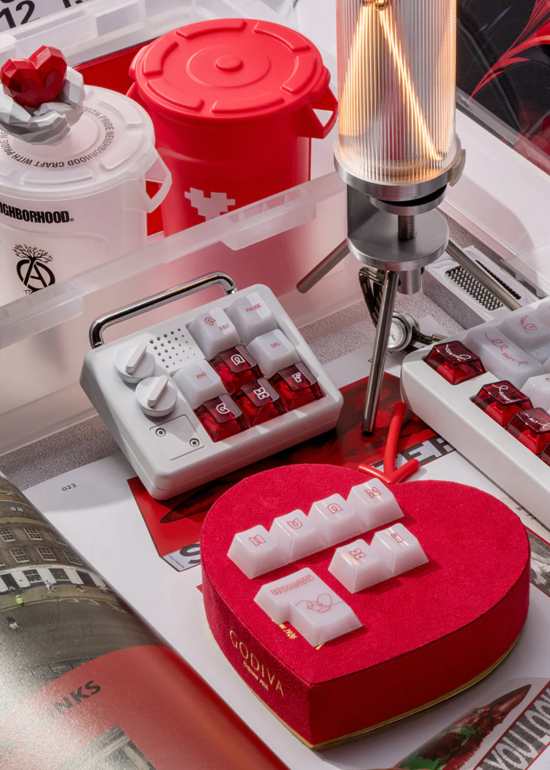 Huanxi Clear PC UV-Printed Keycap Set - Cherry Profile for Wooting, ROG Azoth, Razer & Logitech G