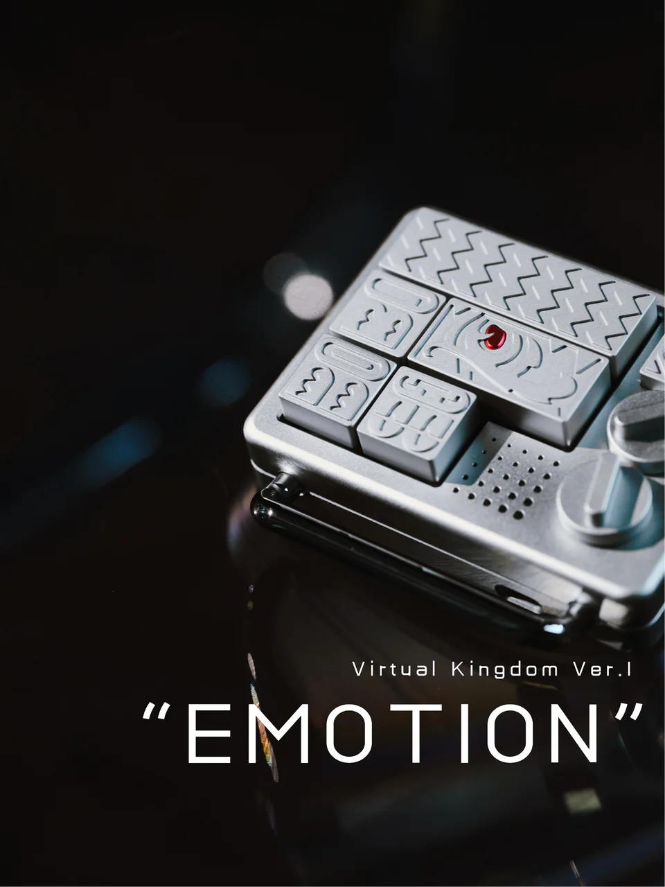 "EMOTION" CNC Aluminum Artisan Keycap Set (6-Piece) - Cherry Profile