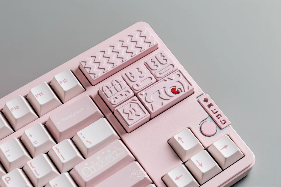 "EMOTION" CNC Aluminum Artisan Keycap Set (6-Piece) - Cherry Profile