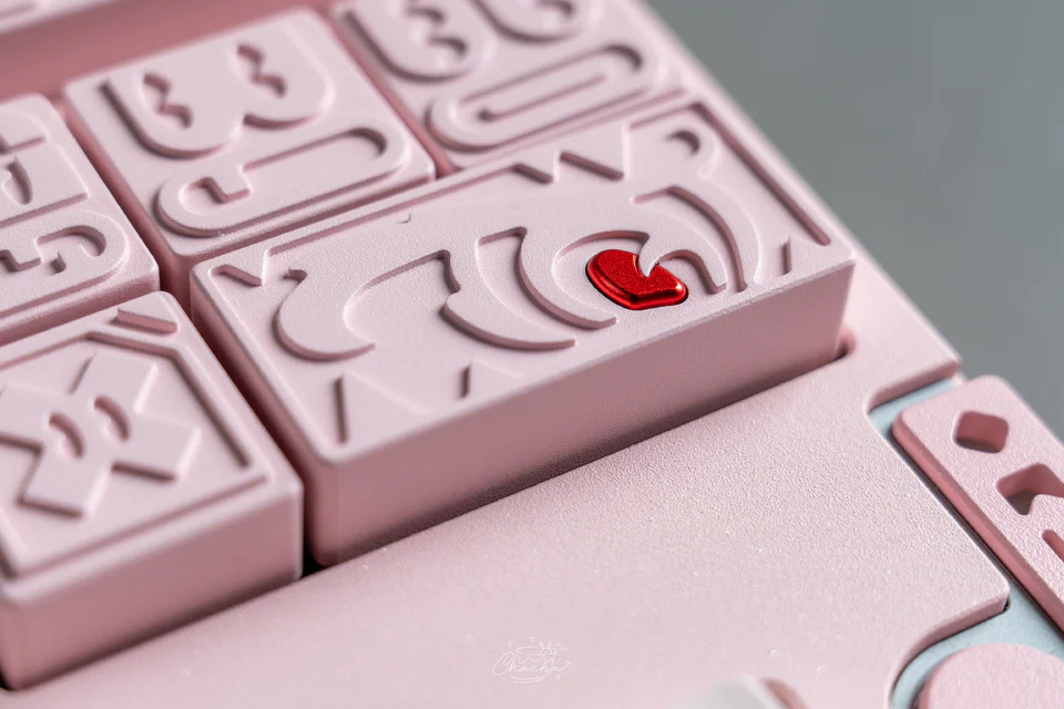 "EMOTION" CNC Aluminum Artisan Keycap Set (6-Piece) - Cherry Profile