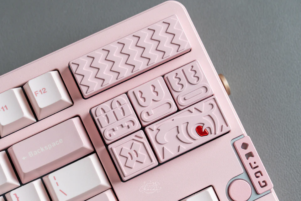 "EMOTION" CNC Aluminum Artisan Keycap Set (6-Piece) - Cherry Profile