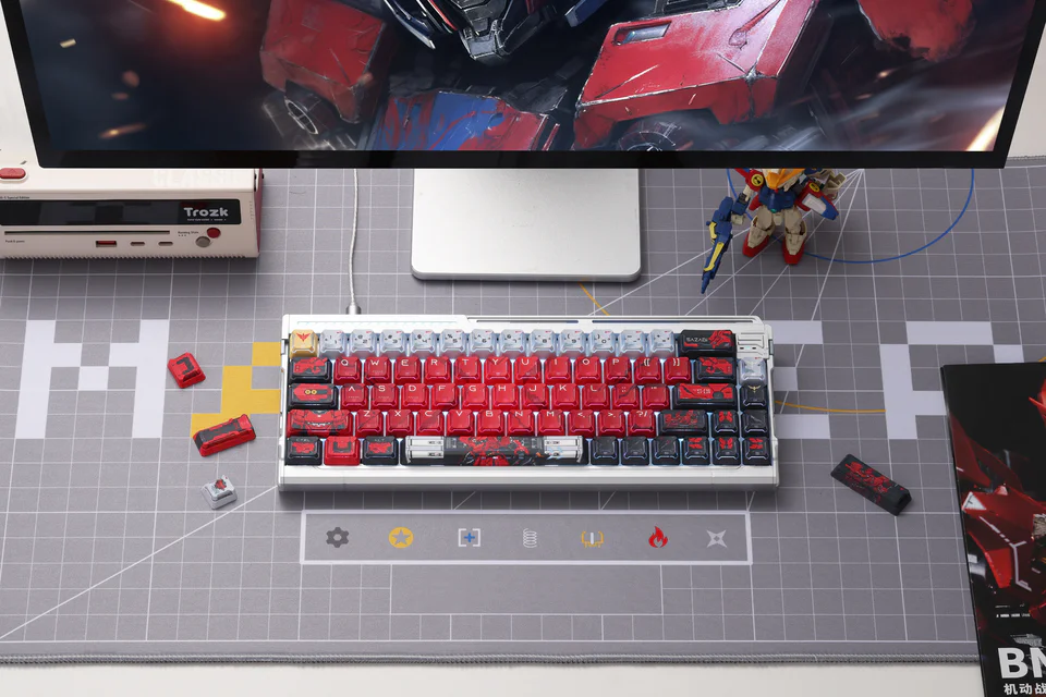 MSN-04 Sazabi PBT Keycap Set - Cherry & KCA Profile for Wooting, ROG Azoth, Razer & Logitech G