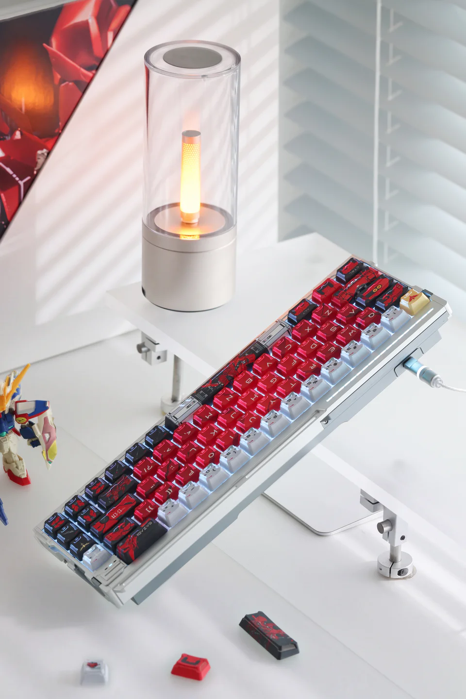 MSN-04 Sazabi PBT Keycap Set - Cherry & KCA Profile for Wooting, ROG Azoth, Razer & Logitech G