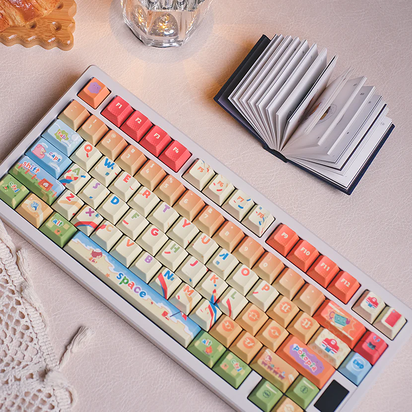 Pokopia PBT Keycap Set - Cherry Profile for Wooting, ROG Azoth, Razer & Logitech G