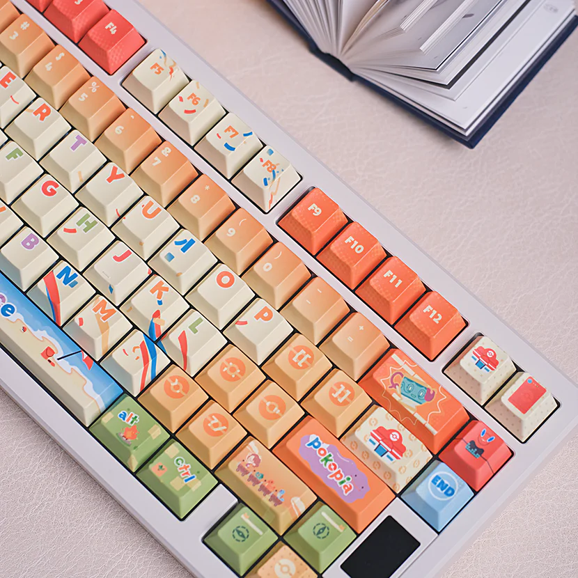 Pokopia PBT Keycap Set - Cherry Profile for Wooting, ROG Azoth, Razer & Logitech G