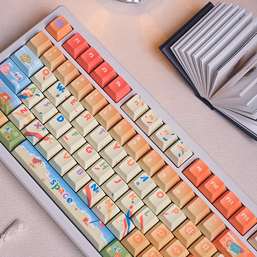 Pokopia PBT Keycap Set - Cherry Profile for Wooting, ROG Azoth, Razer & Logitech G