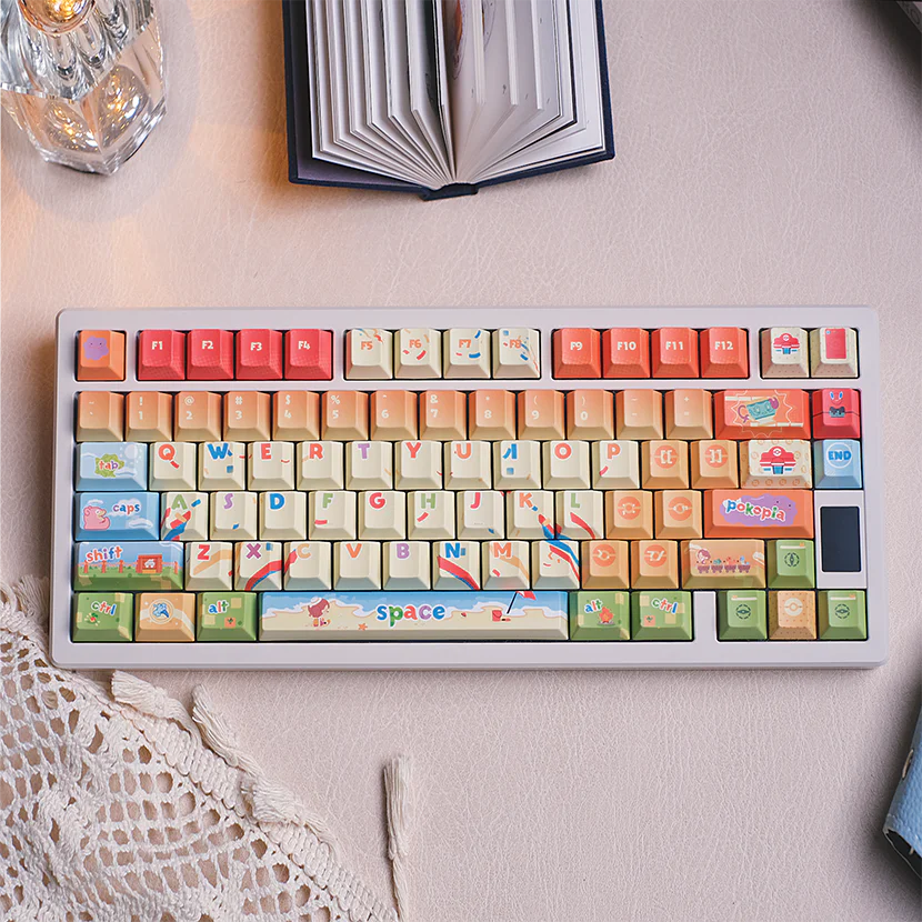 Pokopia PBT Keycap Set - Cherry Profile for Wooting, ROG Azoth, Razer & Logitech G