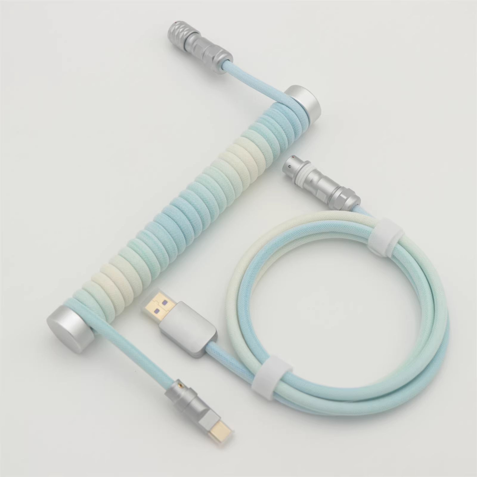 High-Quality Coiled Keyboard Cable| Support 8K polling rate