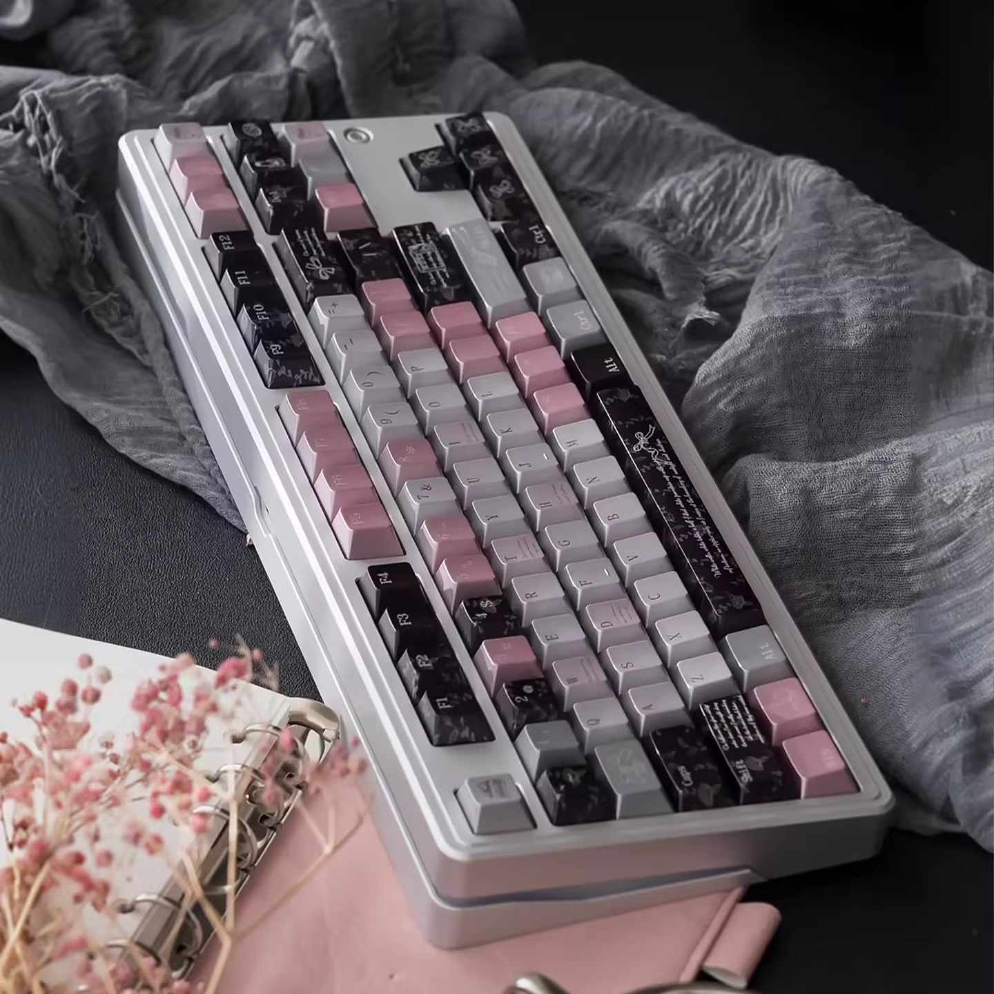 Black Pink | Cherry Profile | PBT Keycap Set