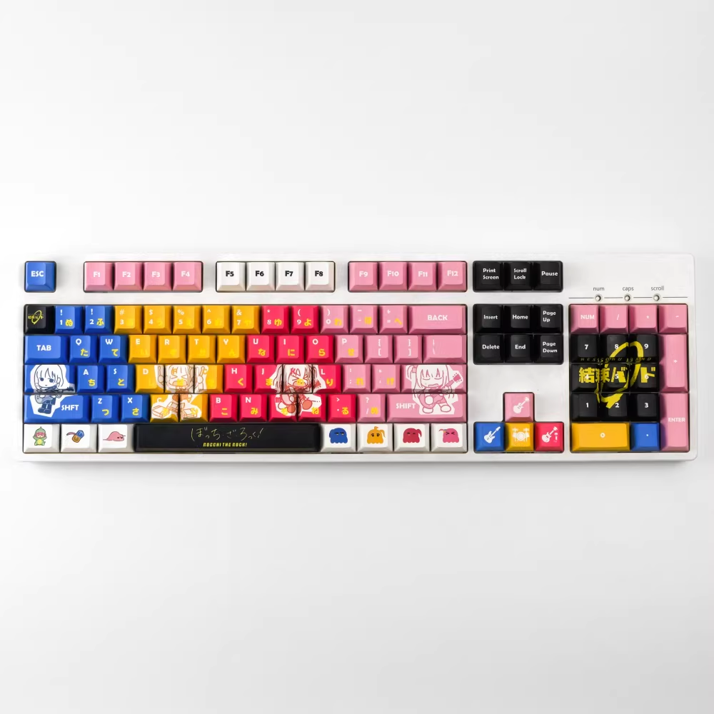 Bocchi the Rock! Kessoku Band Theme | Cherry Profile | PBT Keycap Set