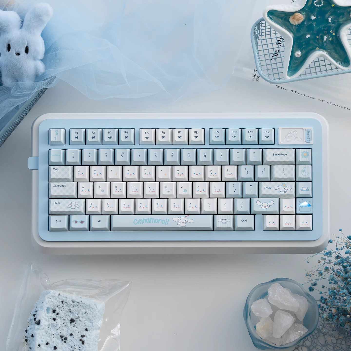 Cinnamoroll | Cherry / MOA Profile | PBT Keycap Set