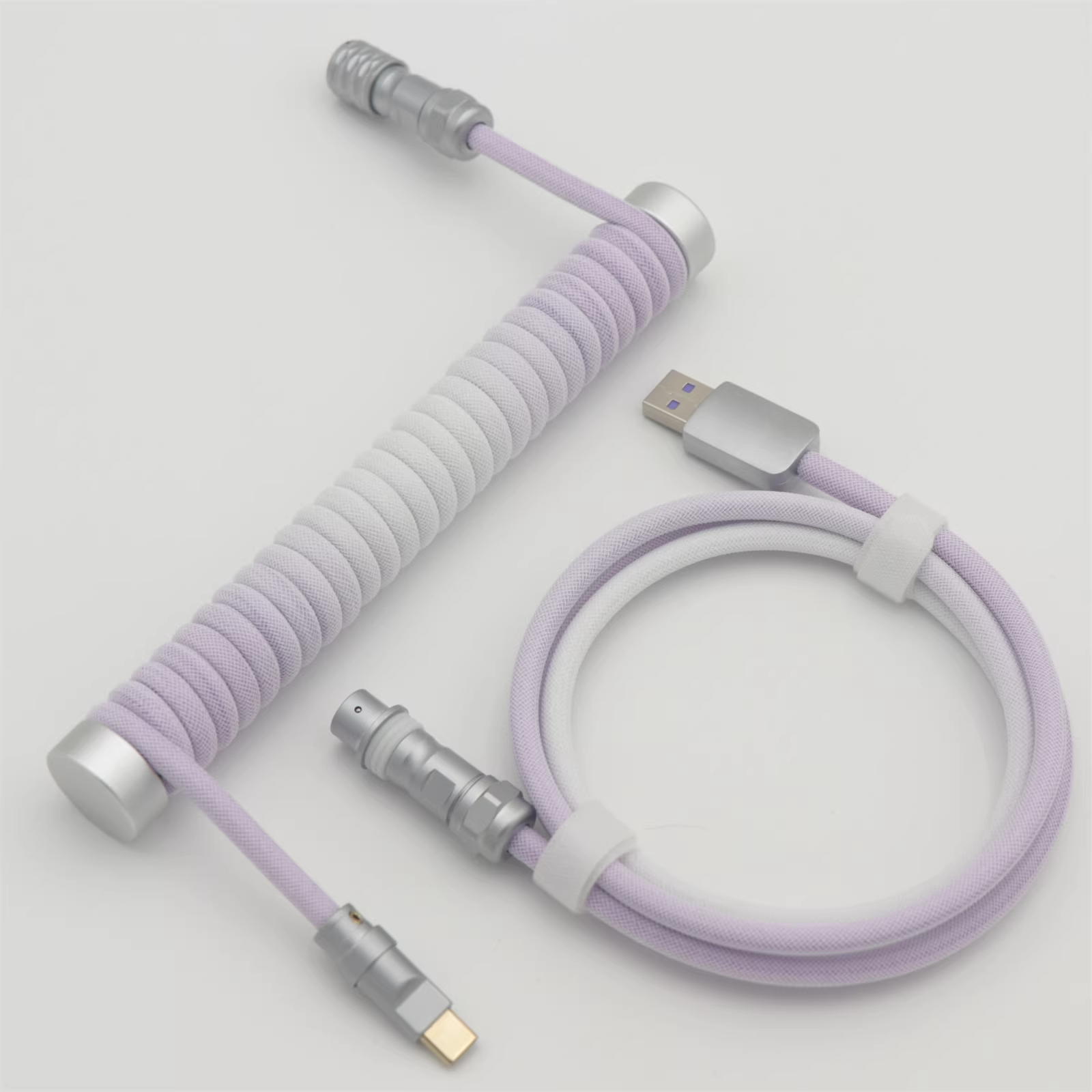 High-Quality Coiled Keyboard Cable| Support 8K polling rate