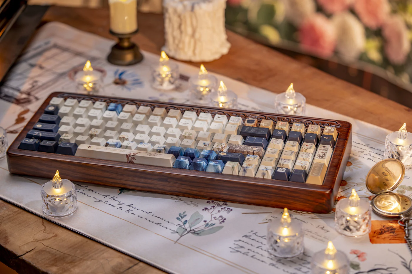Emily Dickinson – Secret Garden | Cherry Profile | PBT+PC Keycap Set
