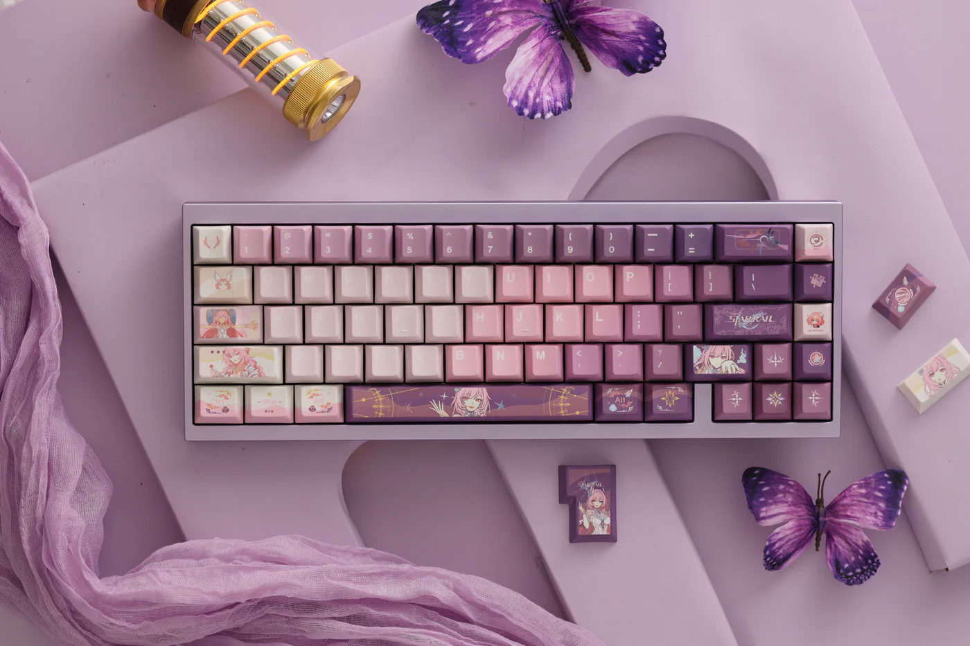 Honkai: Star Rail Cyrene | Cherry Profile | PBT Keycaps Set