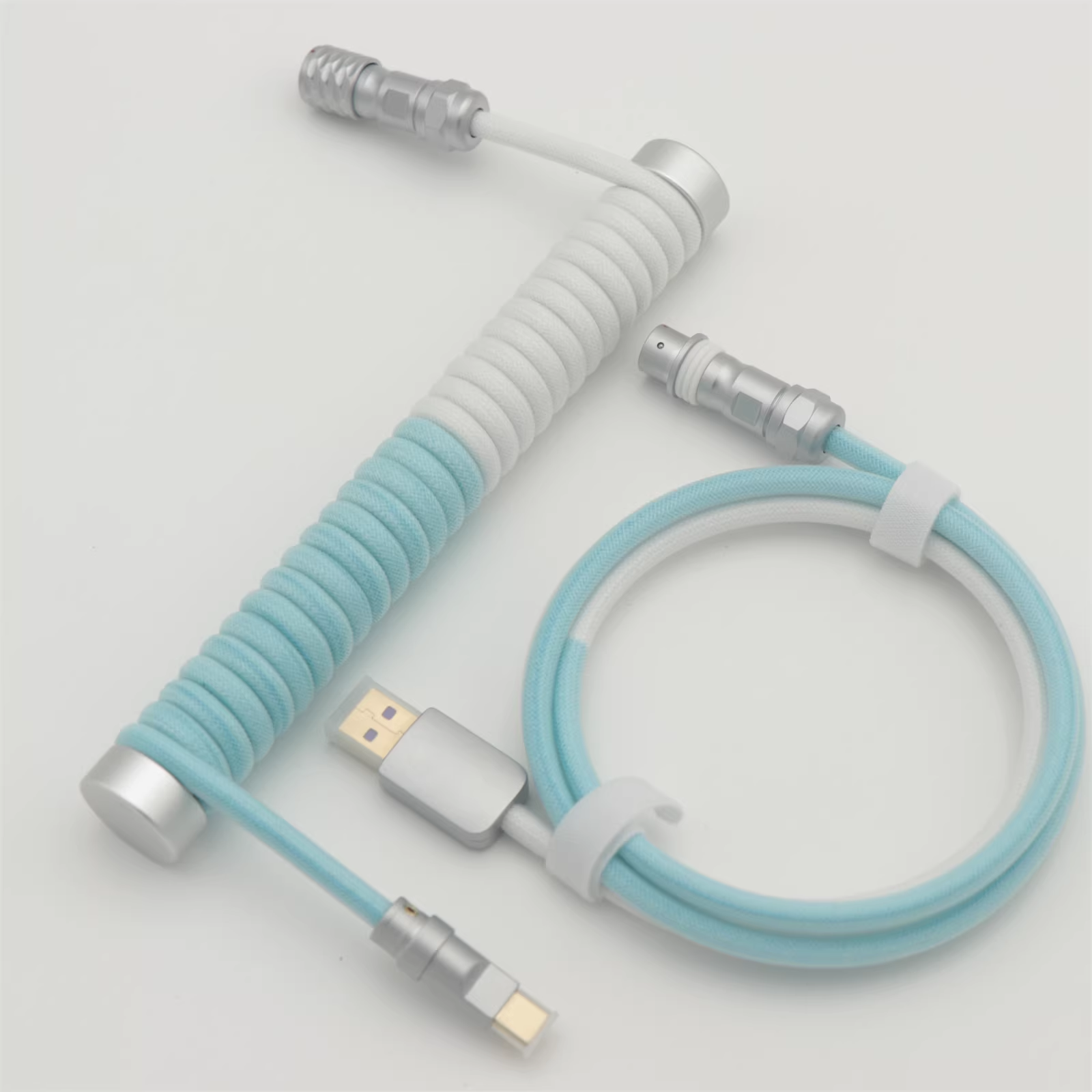 High-Quality Coiled Keyboard Cable| Support 8K polling rate