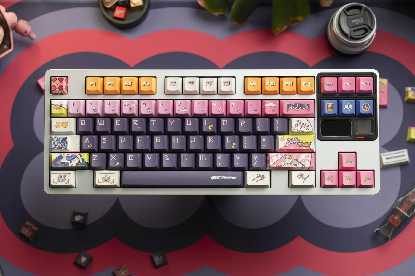 JoJo’s Bizarre Adventure – Diamond is Unbreakable  | Cherry Profile | PBT Keycap Set