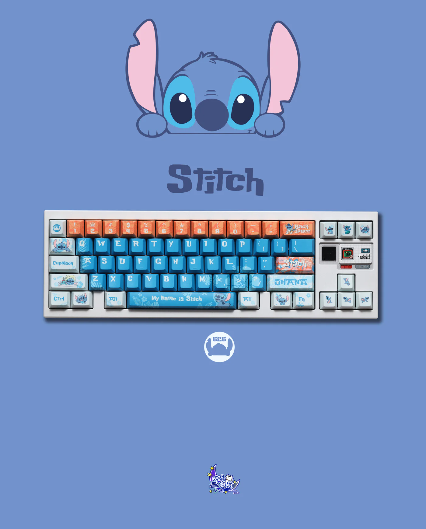 Lilo & Stitch | Cherry Profile | PBT Keycap Set