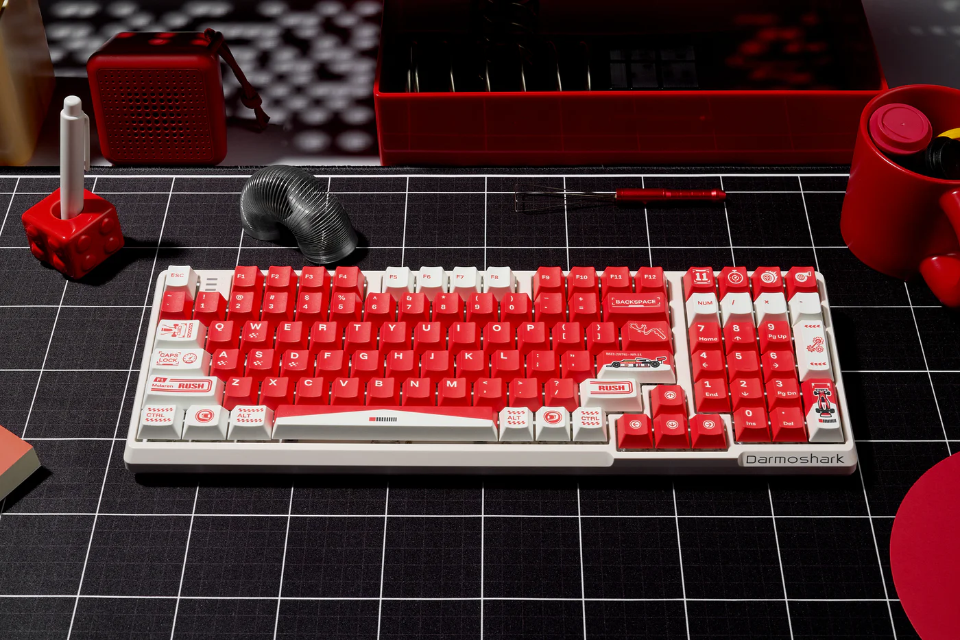 Marlboro Racing Livery | Cherry Profile | PBT Keycaps Set