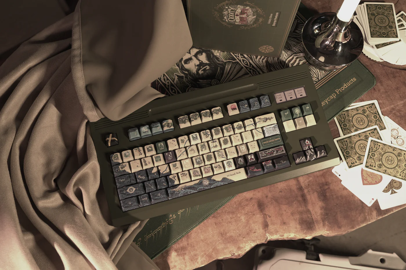 Middle-Earth Map (Lord of the Rings)| Cherry Profile | PBT Keycap Set