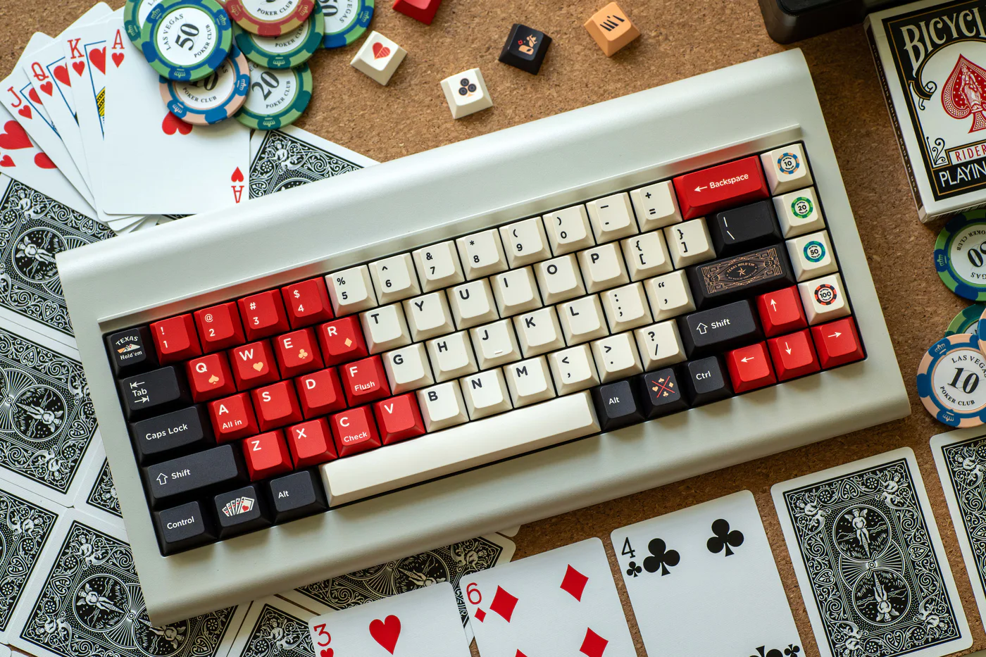 Poker – Texas Hold’em | Cherry Profile | PBT Keycap Set