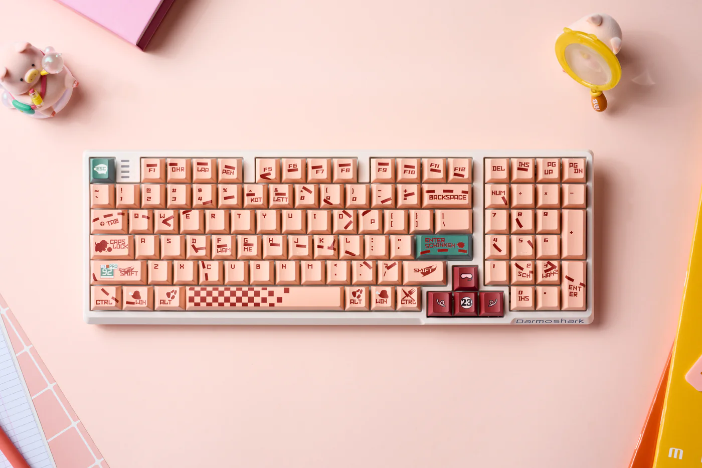 Porsche 917 – Pink Pig | Cherry Profile | PBT Keycap Set