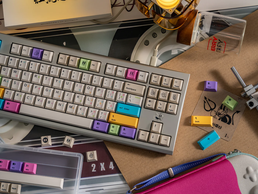 Rainbow Nation | Cherry Profile | PBT Keycaps Set