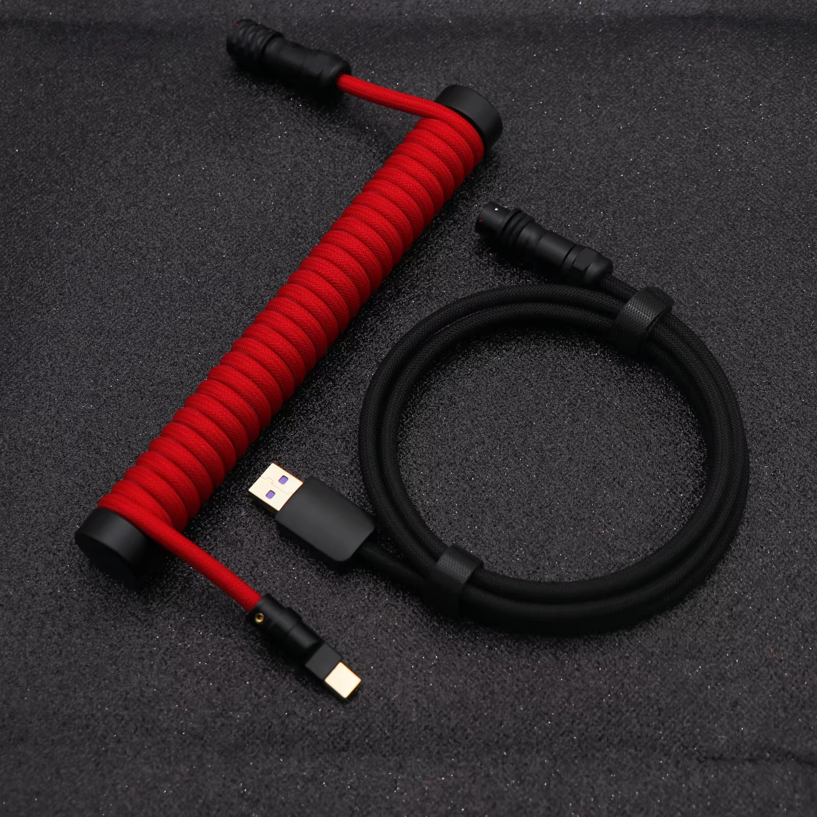 High-Quality Coiled Keyboard Cable| Support 8K polling rate