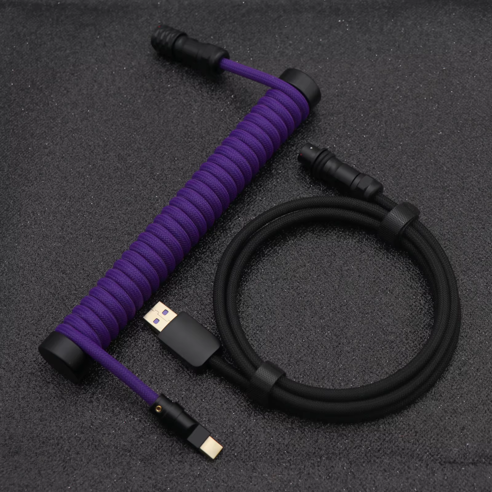 High-Quality Coiled Keyboard Cable| Support 8K polling rate