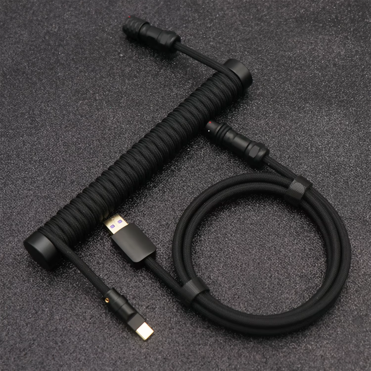 High-Quality Coiled Keyboard Cable| Support 8K polling rate