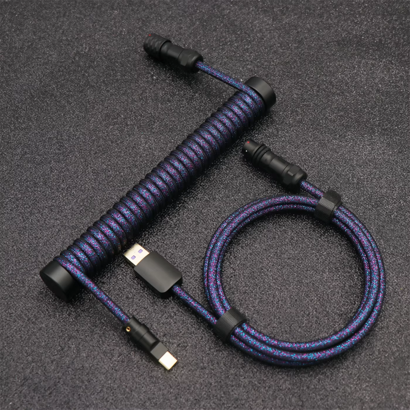 High-Quality Coiled Keyboard Cable| Support 8K polling rate