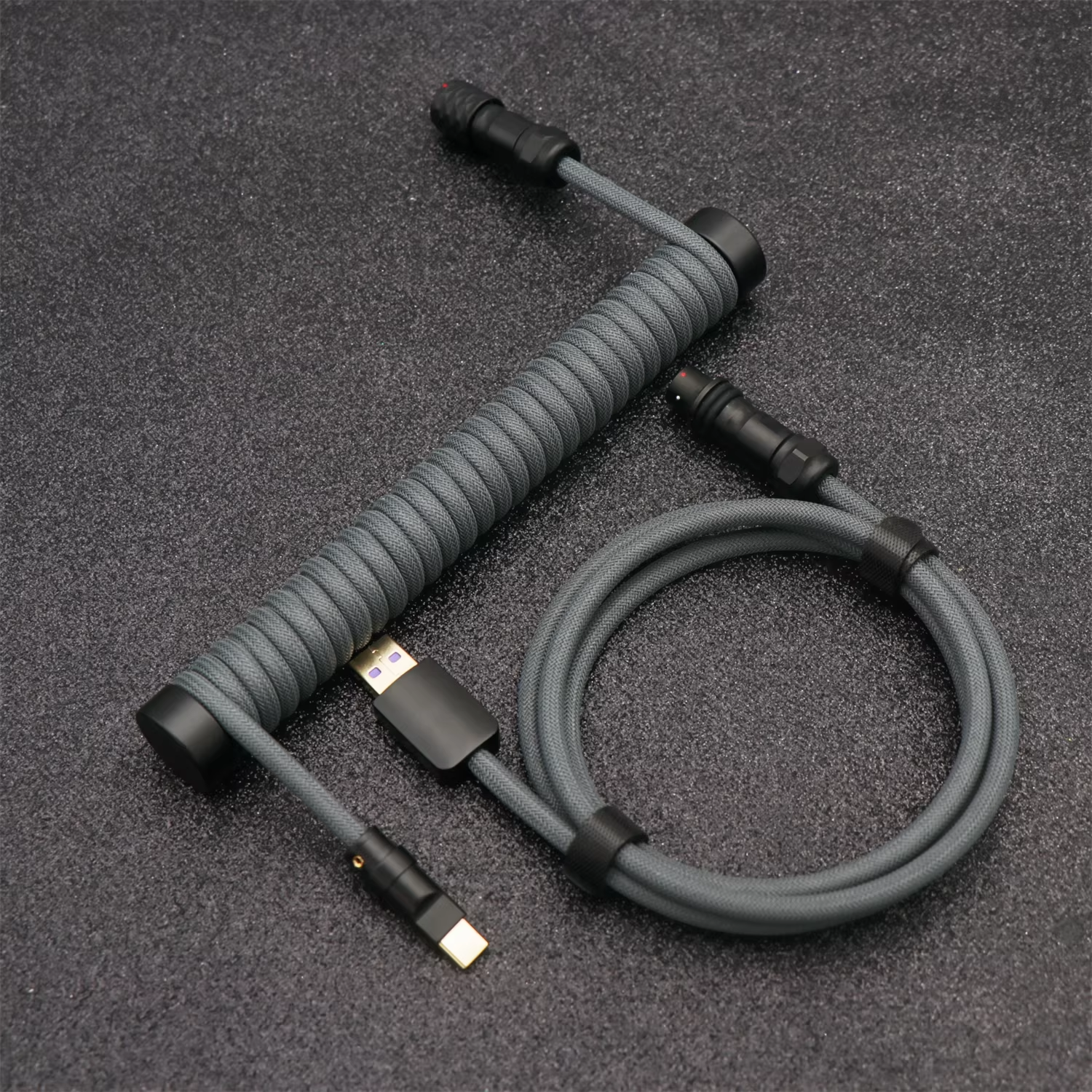 High-Quality Coiled Keyboard Cable| Support 8K polling rate