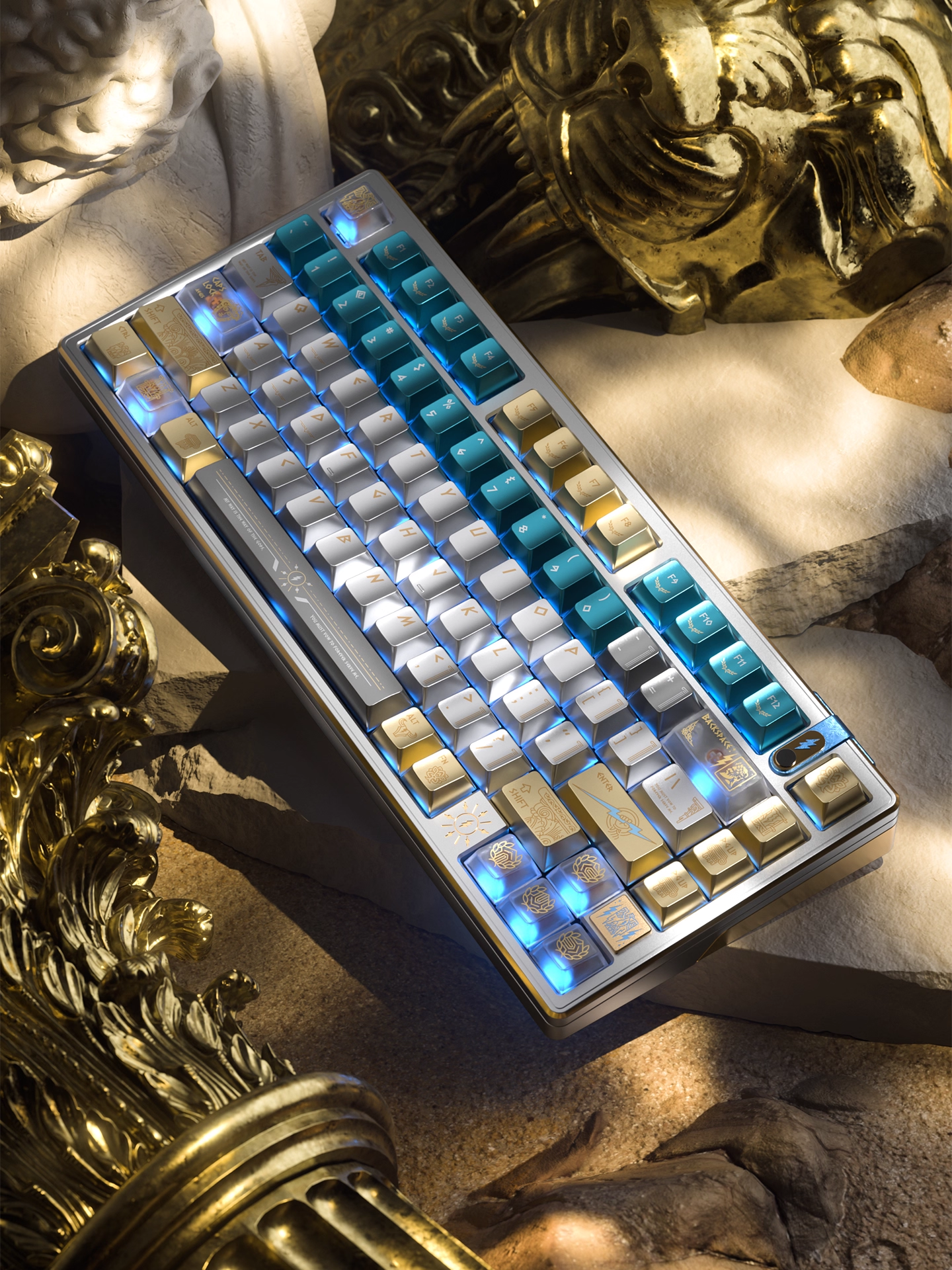 Zeus & Greek Twelve Gods Series | Cherry Profile | PBT Keycap Set